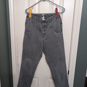 Chic Gray Cropped Pants